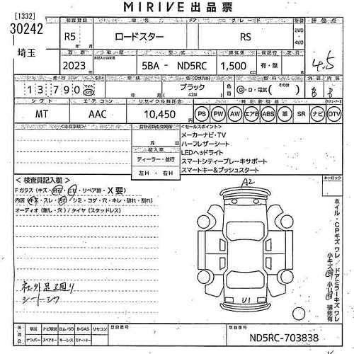 MAZDA ROADSTER 2023