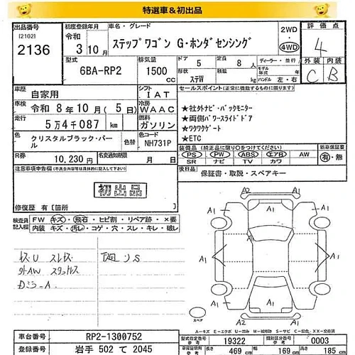 HONDA STEP WAGON 2021