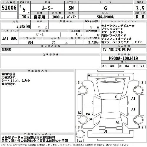 TOYOTA ROOMY 2023
