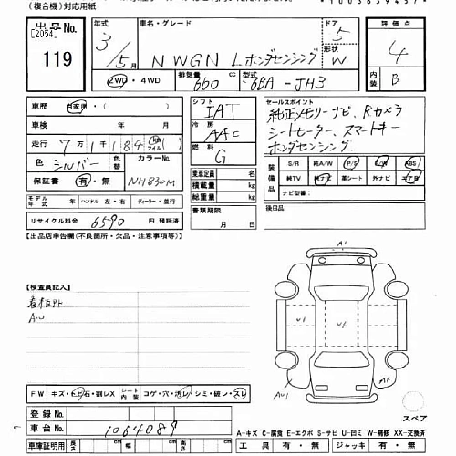 HONDA N WGN 2021