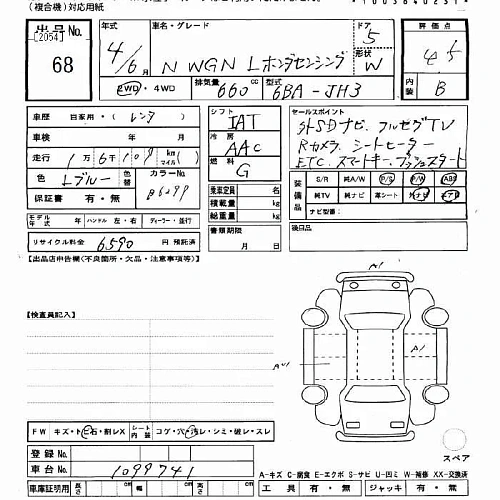 HONDA N WGN 2022